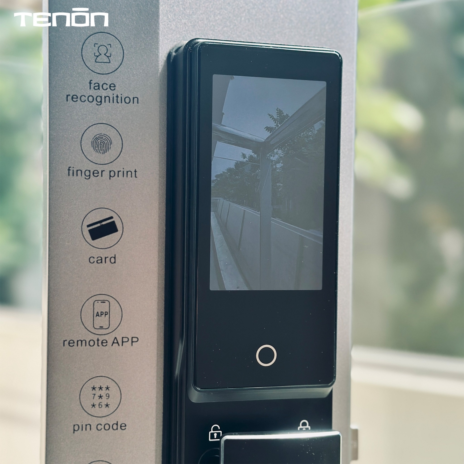 FaceID- Khóa Vân tay- Khóa Khuôn Mặt- Khóa Thông Minh- Chuông hình Tenon A10-2